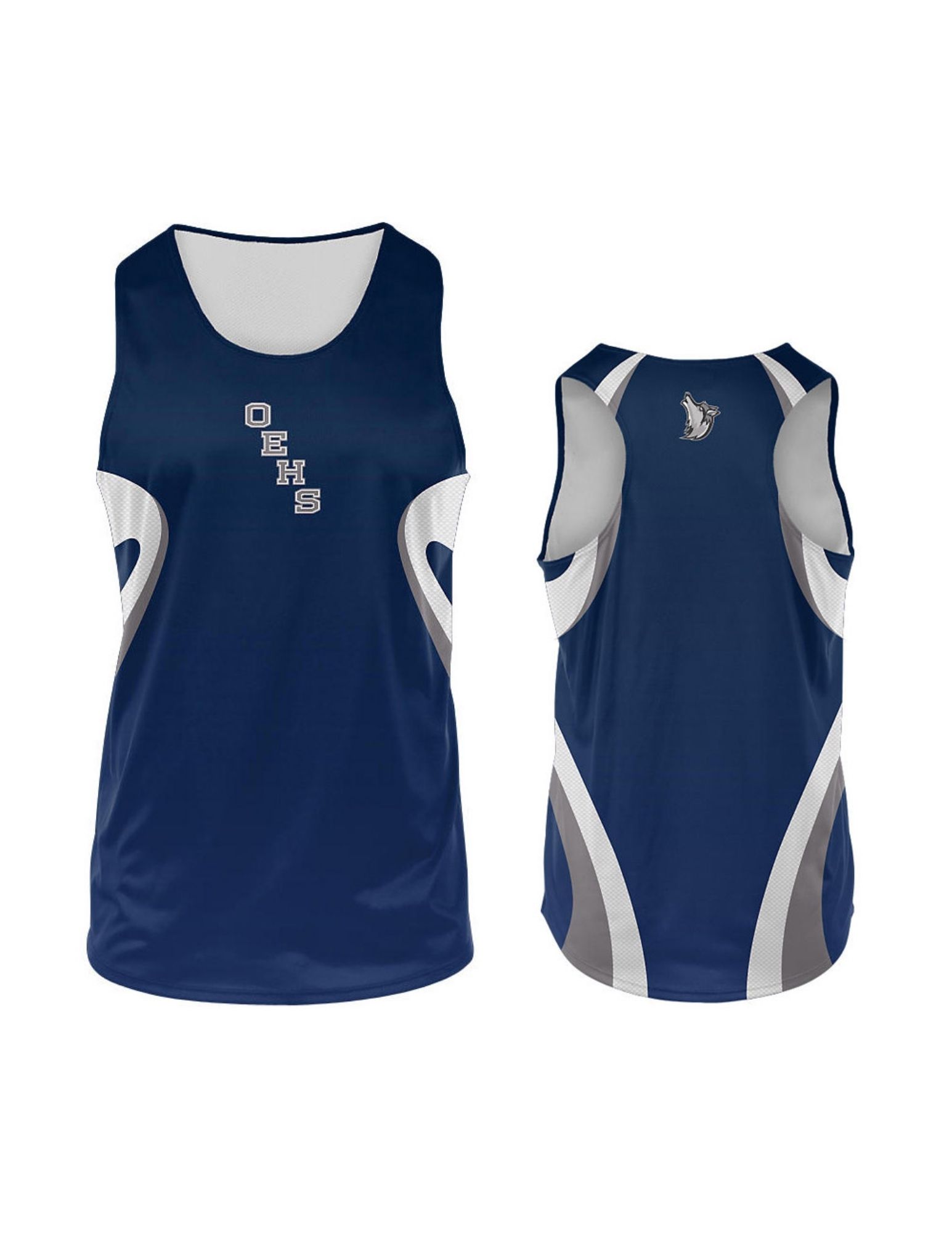 custom track uniform sublimated singlet Malinor Sports